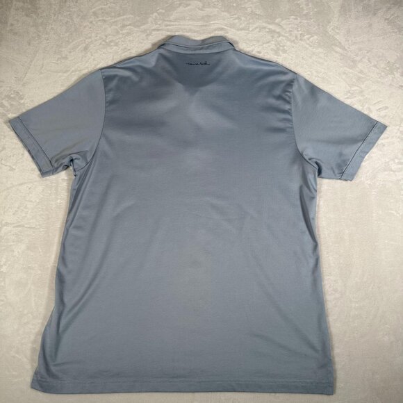 Travis Mathew Polo Shirt Men Size XL Blue Short Sleeve Stretch Embroidered Logo - Picture 10 of 11